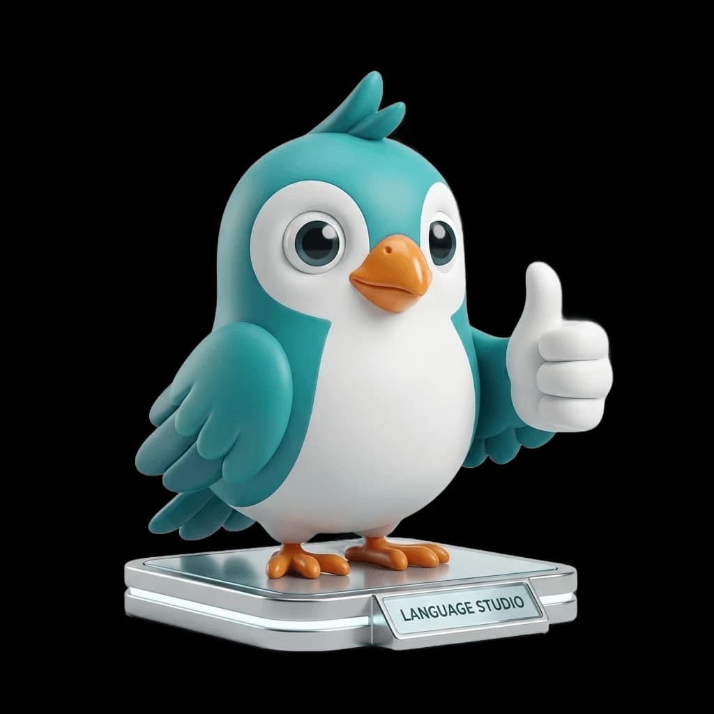 Language Studio mascot bird